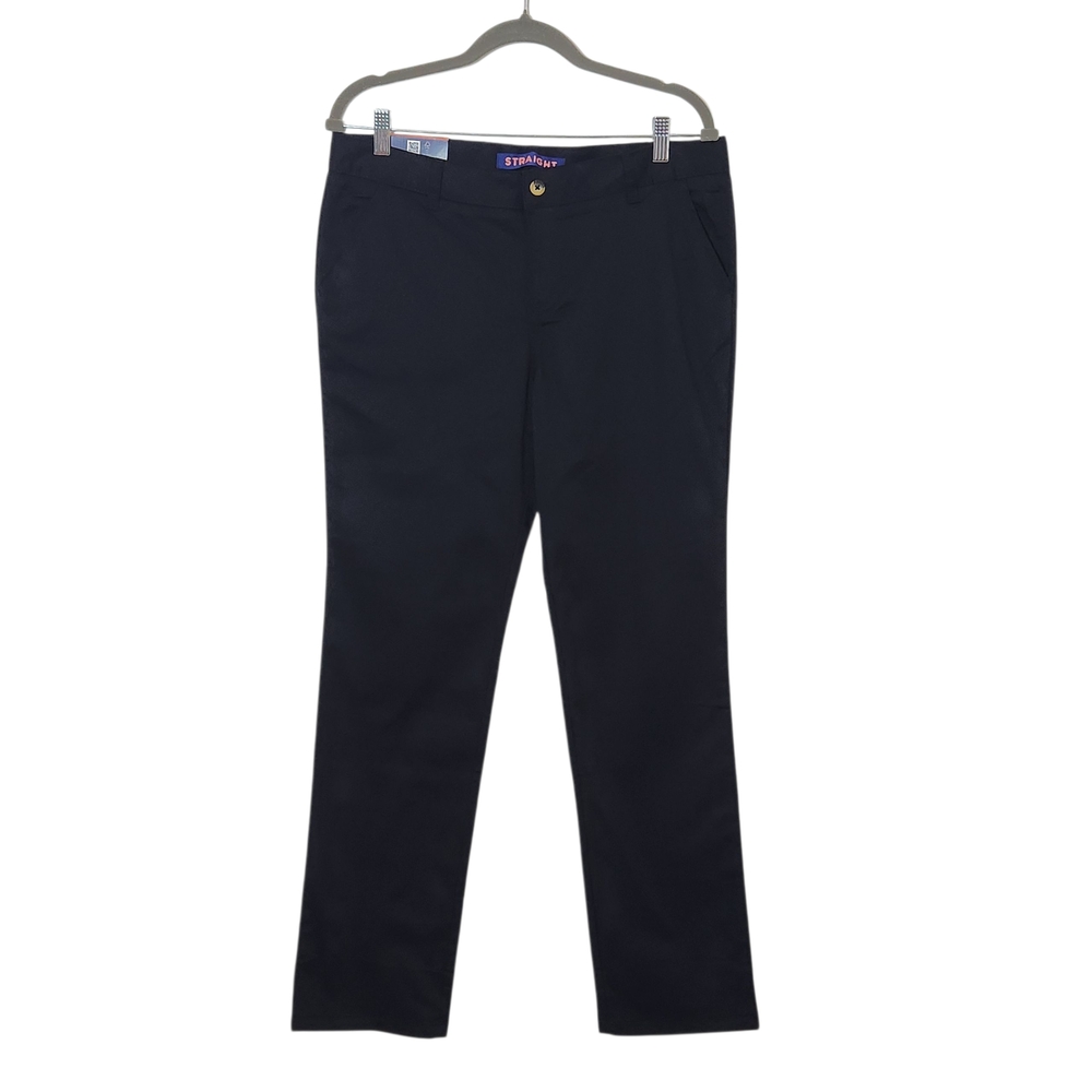 French Toast Girl's Black Straight Leg Uniform Pants NWT Size 20 Black Pants